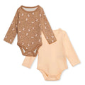 HelloBaby 2 Pack Floral Print Long Sleeve Baby Bodysuits (1-3 Months to 2-3 Years)