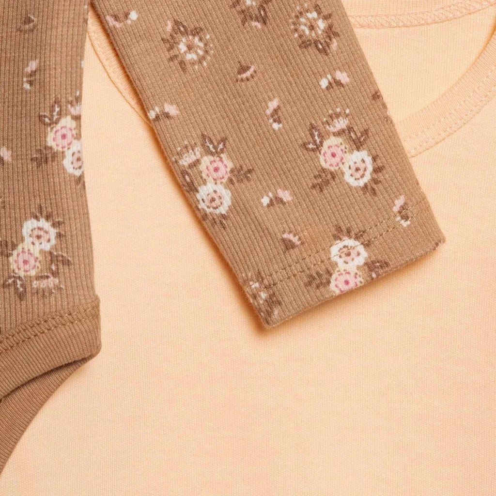 HelloBaby 2 Pack Floral Print Long Sleeve Baby Bodysuits (1-3 Months to 2-3 Years)