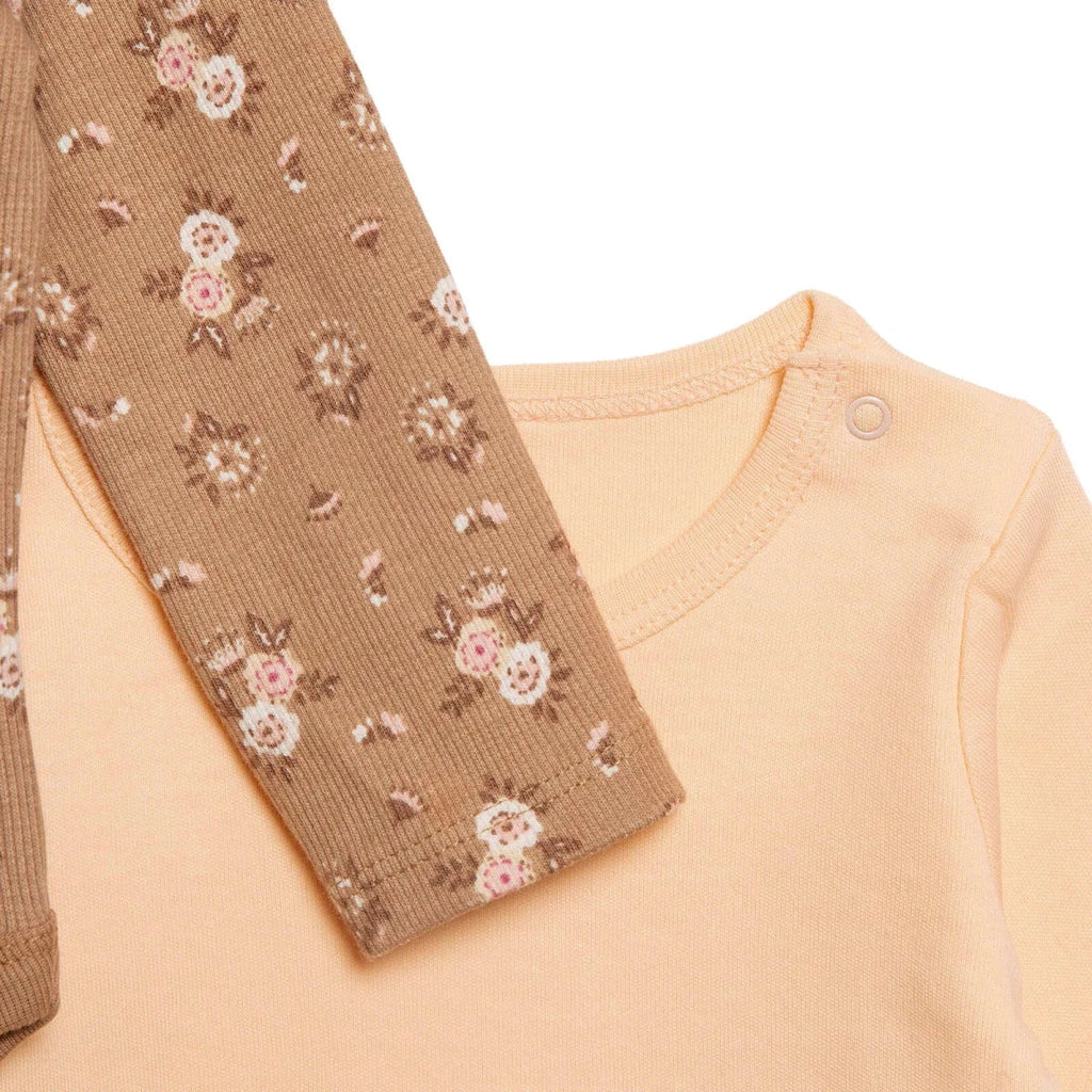 HelloBaby 2 Pack Floral Print Long Sleeve Baby Bodysuits (1-3 Months to 2-3 Years)