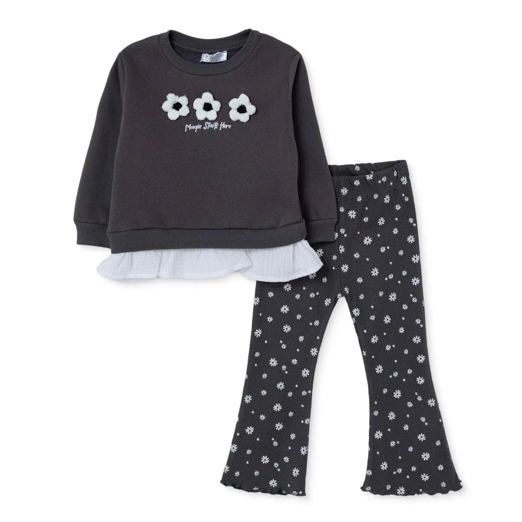 HelloBaby Long Sleeve Baby Top & Leggings Set (3-6 Months to 4-5 Years)