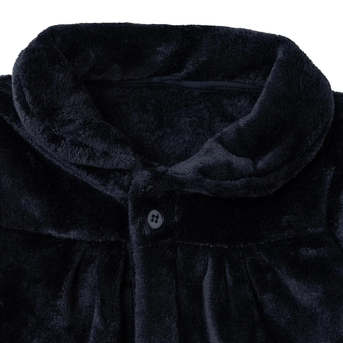 HelloBaby Buttoned Soft Fleece Baby Coat (3-6 Months to 2-3 Years) - Black