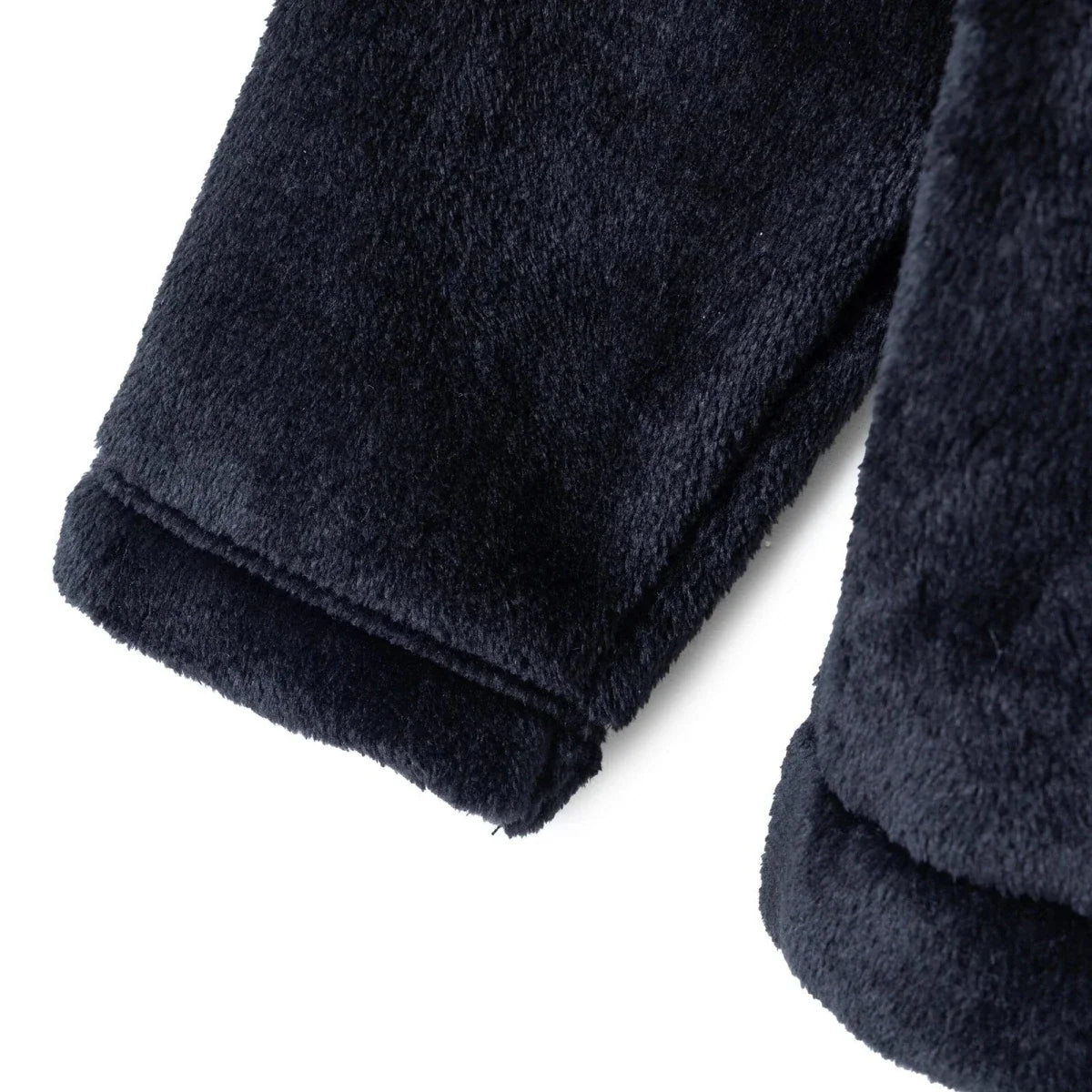 HelloBaby Buttoned Soft Fleece Baby Coat (3-6 Months to 2-3 Years) - Black