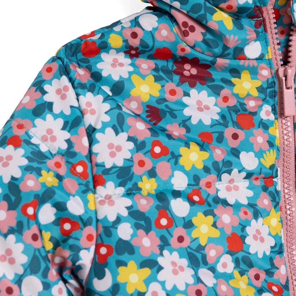 HelloBaby Hooded Floral Print Fleece Baby Jacket (9-12 Months to 4-5 Years)