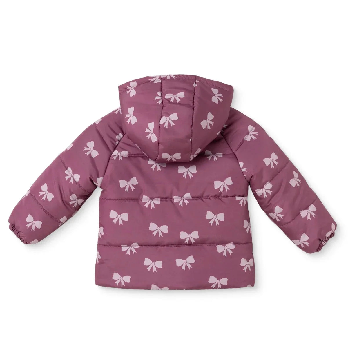 HelloBaby Hooded Bow Print Fleece Baby Jacket (9-12 Months to 4-5 Years) - Pink Printed