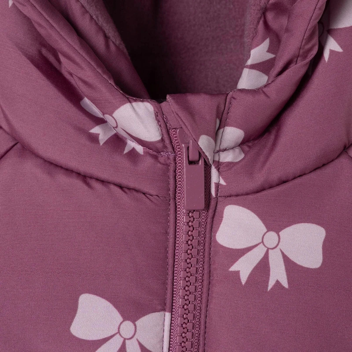 HelloBaby Hooded Bow Print Fleece Baby Jacket (9-12 Months to 4-5 Years) - Pink Printed