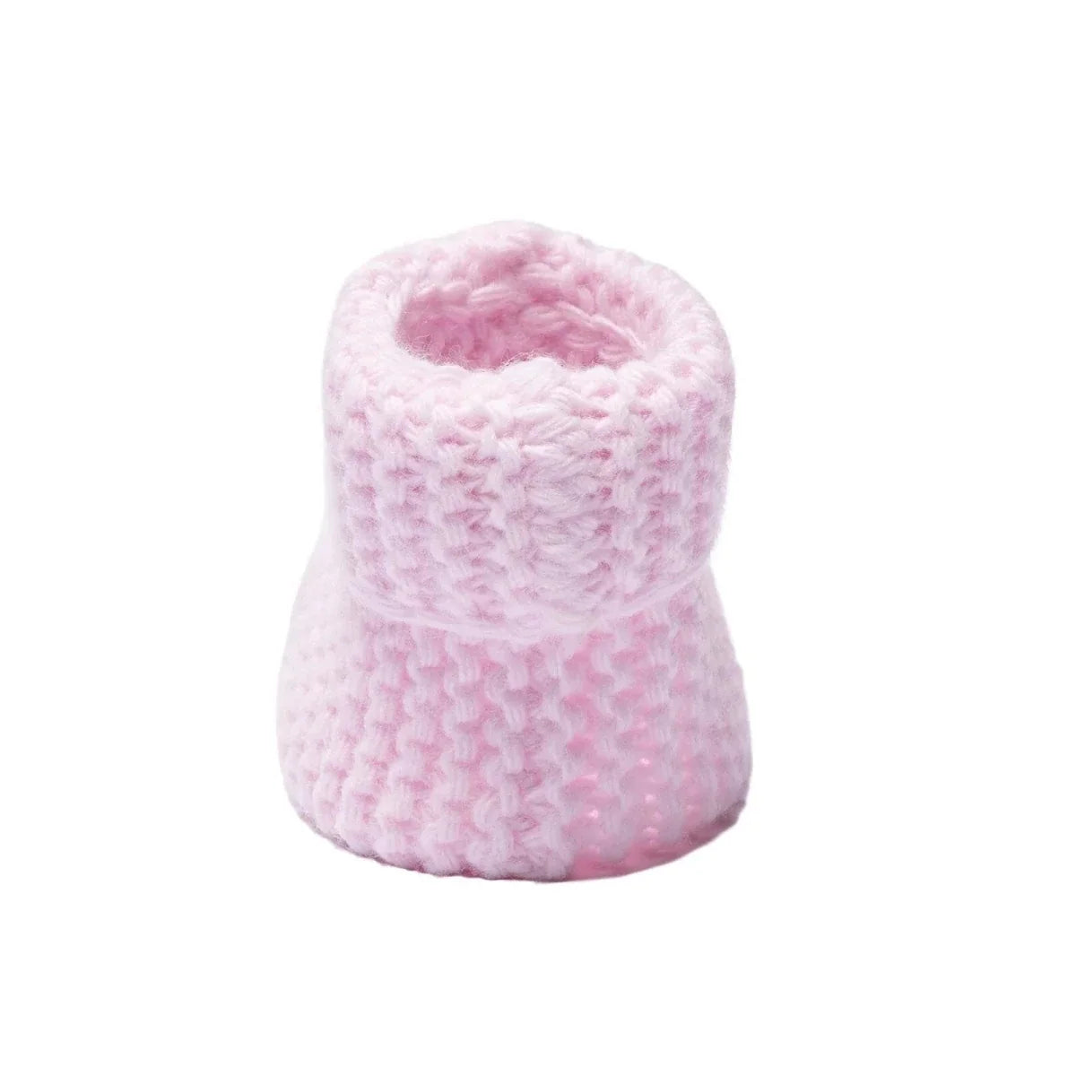 HelloBaby Pom Pom Knitted Baby Booties (One Size) - Light Pink