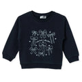 HelloBaby Bow Print Brushed Baby Sweatshirt (3-6 Months to 2-3 Years) - Black