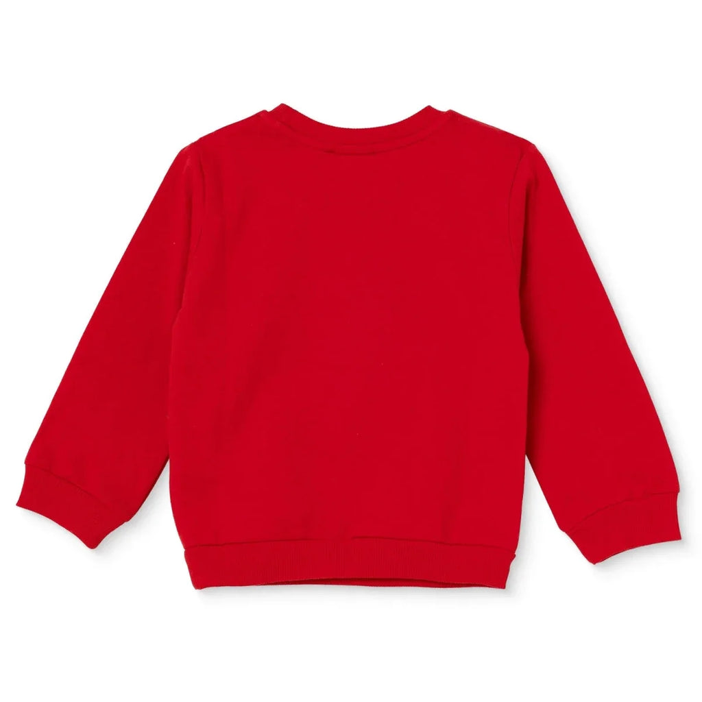 HelloBaby Animal Print Brushed Baby Sweatshirt (3-6 Months to 2-3 Years) - Red