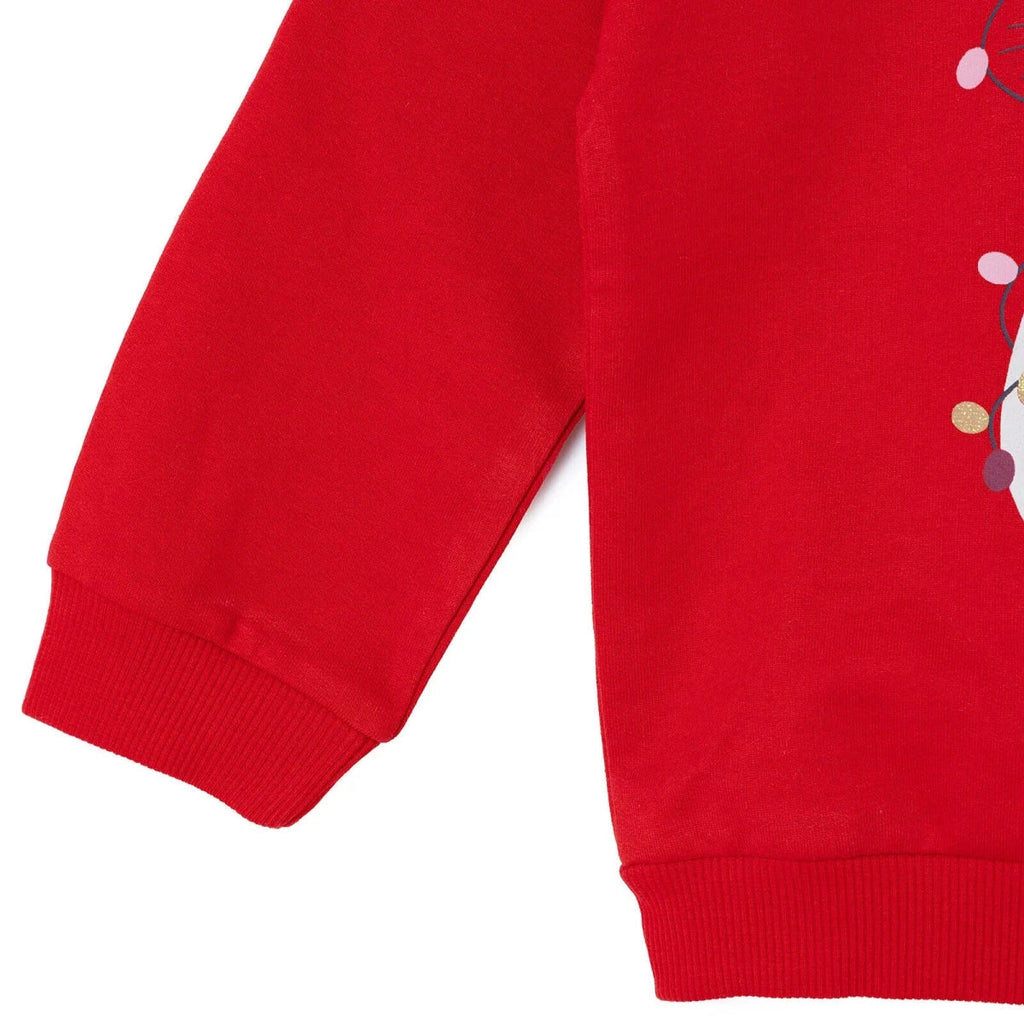 HelloBaby Animal Print Brushed Baby Sweatshirt (3-6 Months to 2-3 Years) - Red