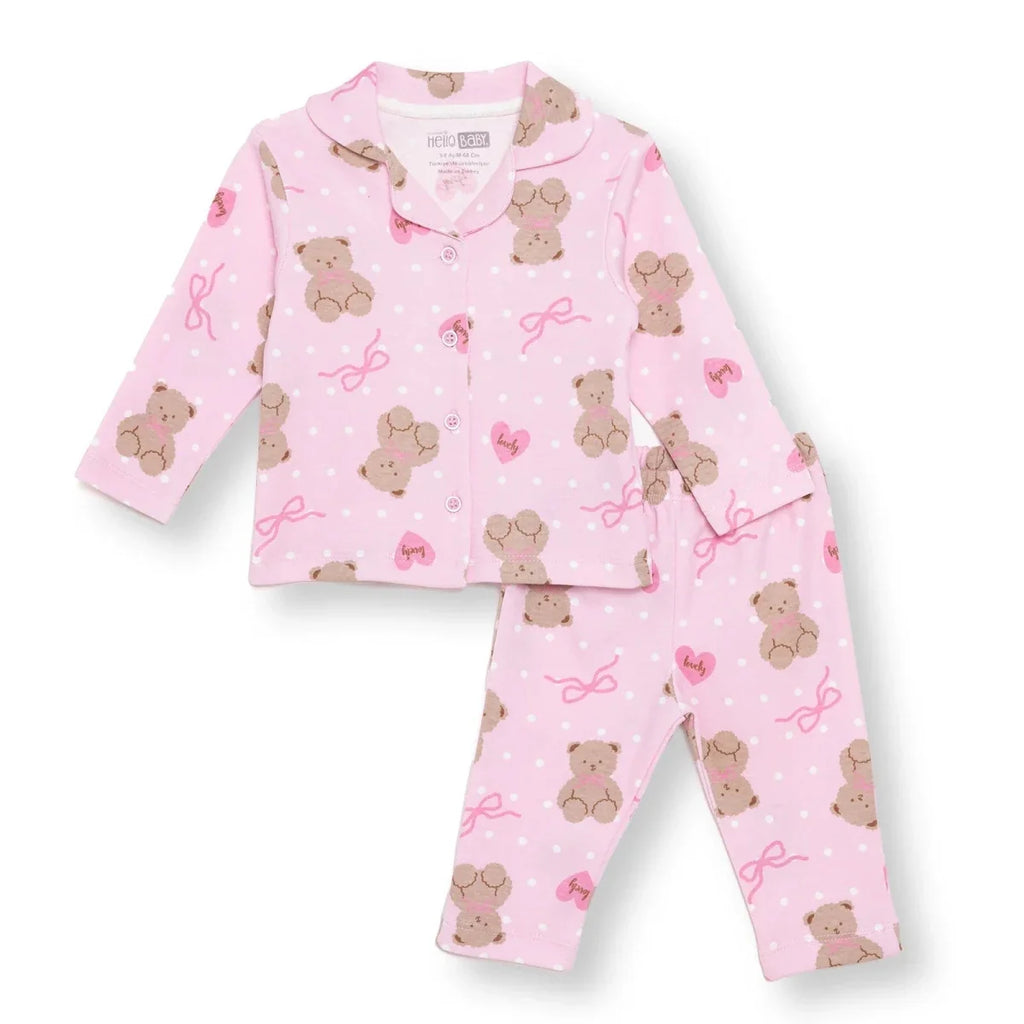 HelloBaby Animal Print Peter Pan Collar Baby Pyjama Set (3-6 Months to 3-4 Years)