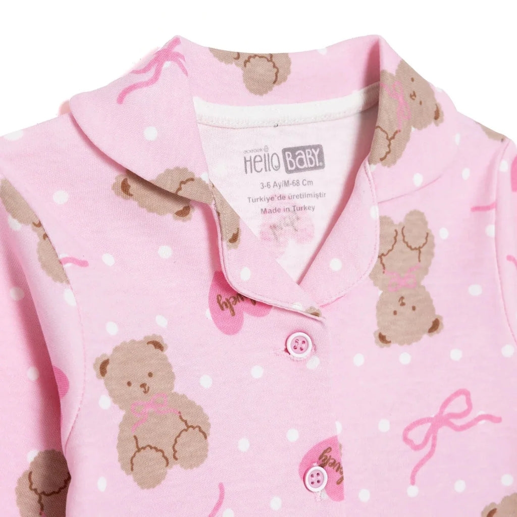 HelloBaby Animal Print Peter Pan Collar Baby Pyjama Set (3-6 Months to 3-4 Years)