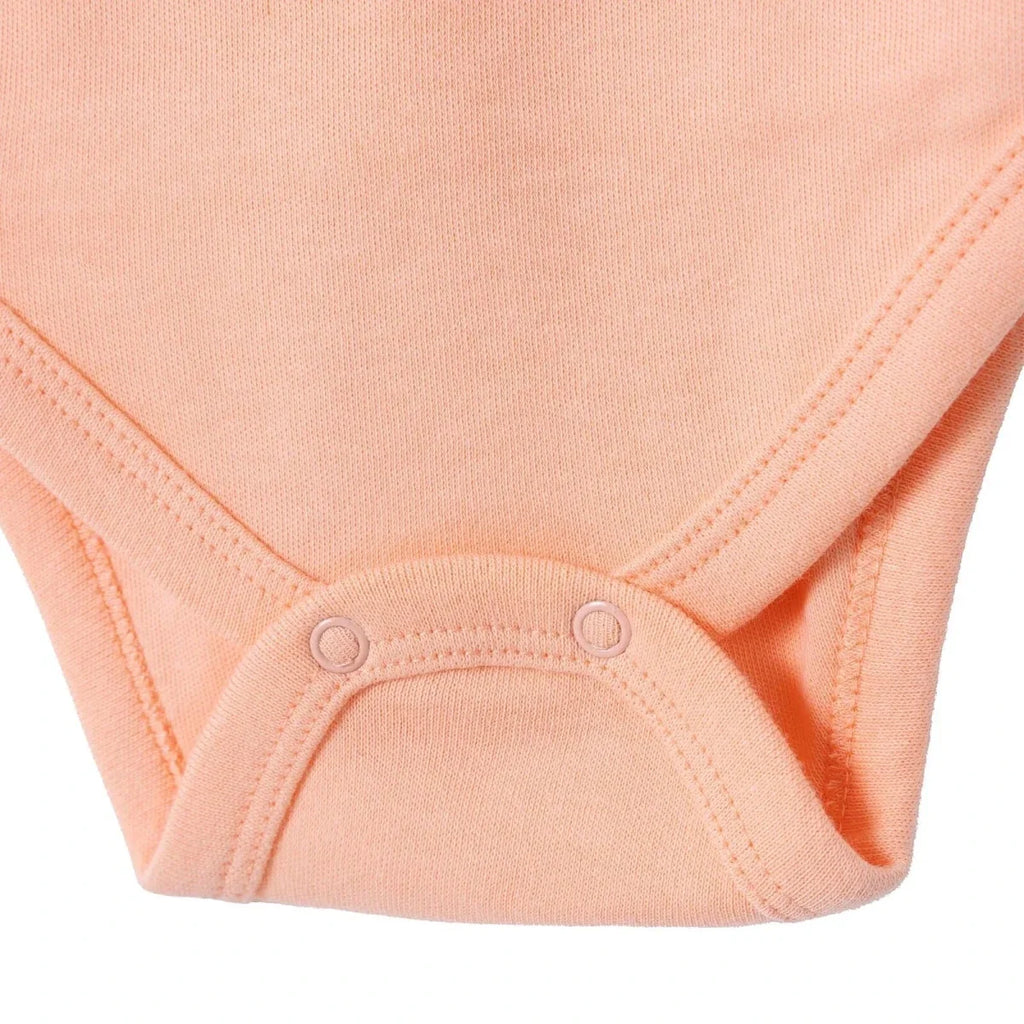 HelloBaby 2 Pack Animal Print Long Sleeve Interlock Baby Bodysuits (Newborn to 6-9 Months)