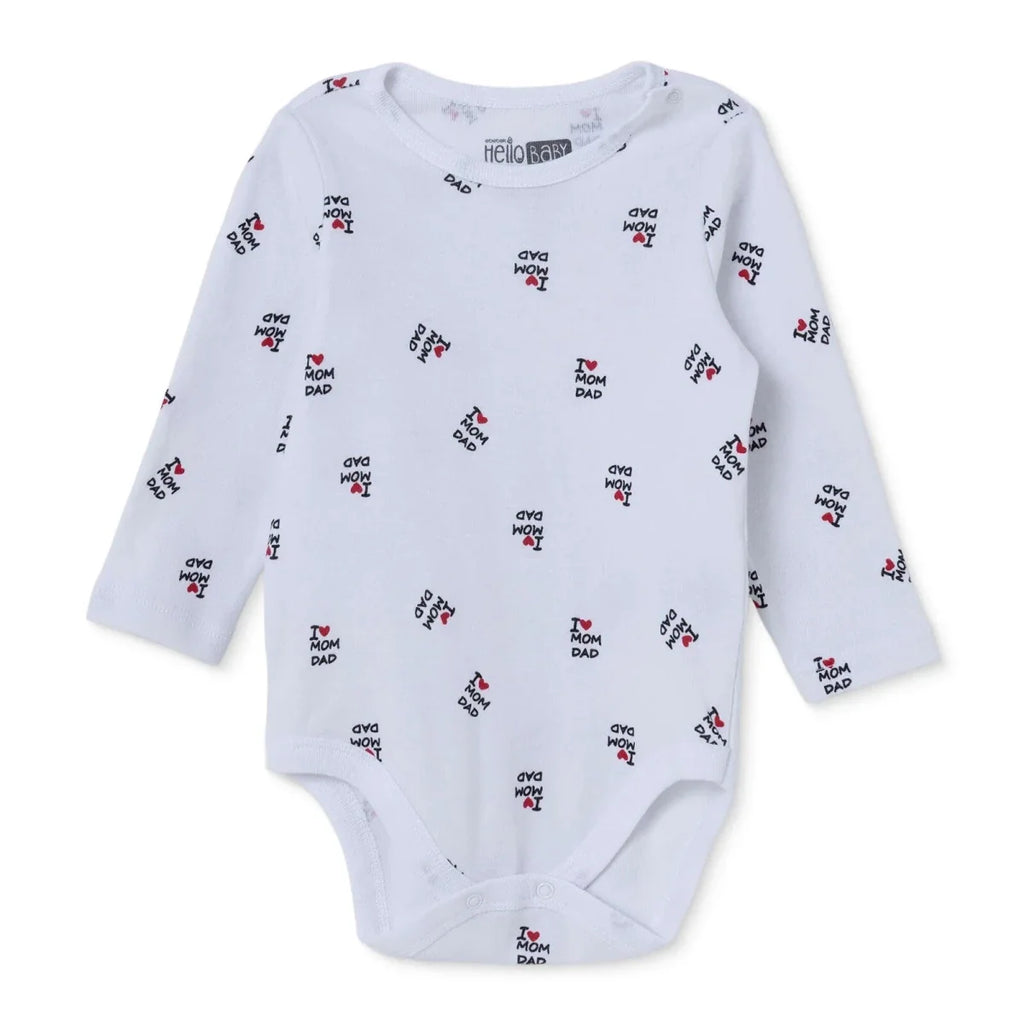 HelloBaby Long Sleeve Baby Bodysuit (1-3 Months to 2-3 Years)