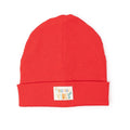 HelloBaby Positive Vibes Ribbed Baby Beanie (1-4 Years) - Red