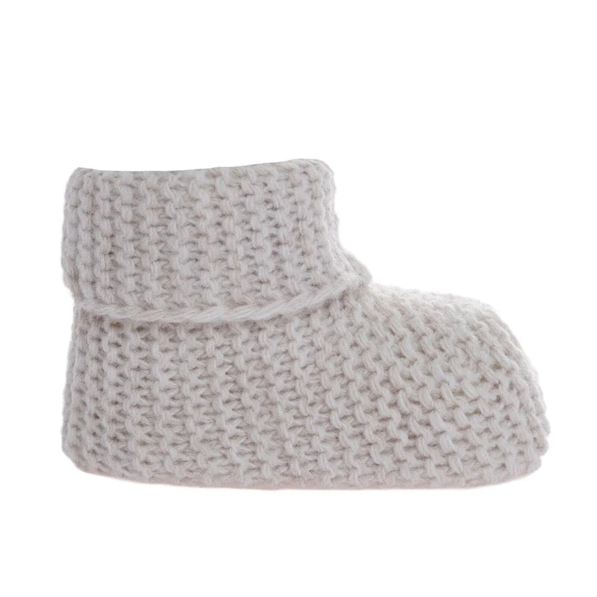 Kitti Knitted Baby Booties (One Size) - Beige