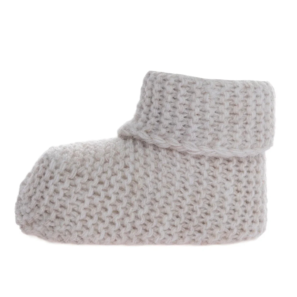 Kitti Knitted Baby Booties (One Size) - Beige