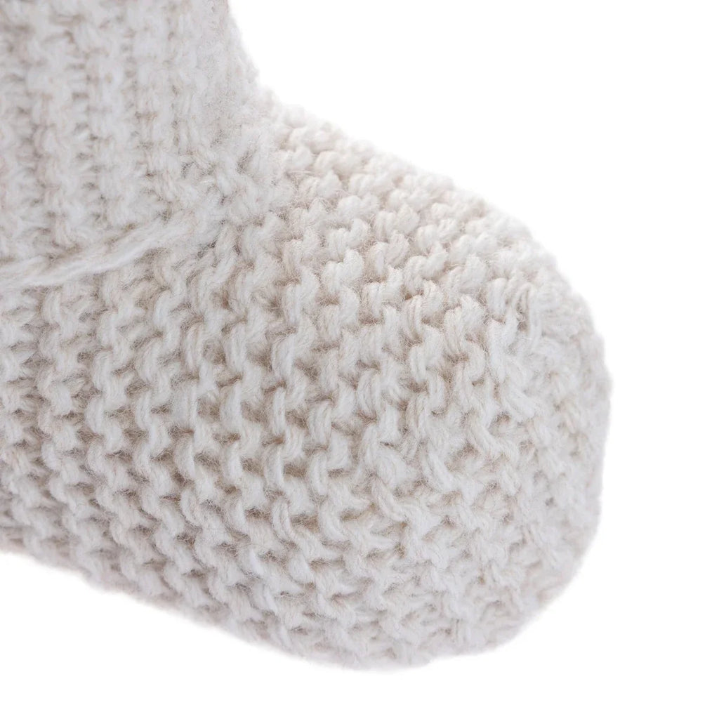 Kitti Knitted Baby Booties (One Size) - Beige