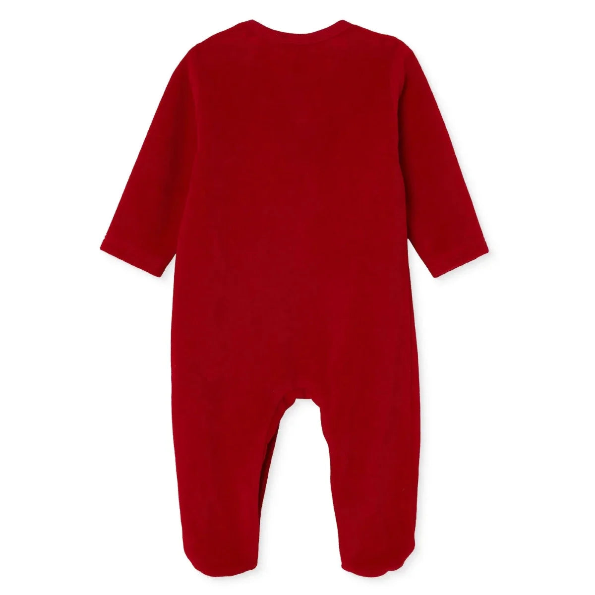 HelloBaby Animal Print Velour Long Sleeve Footed Baby Sleepsuit (Newborn to 6-9 Months)