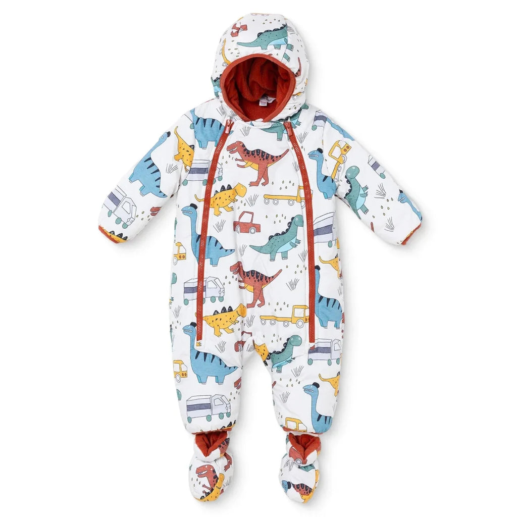 Midimod Dinosaur Print Baby Pramsuit (9-12 Months to 18 Months-2 Years)