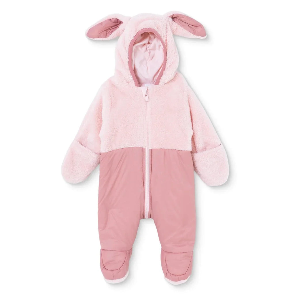 Midimod Hooded Zip-Up Soft Fleece Baby Pramsuit (1-3 Months to 12 Months)