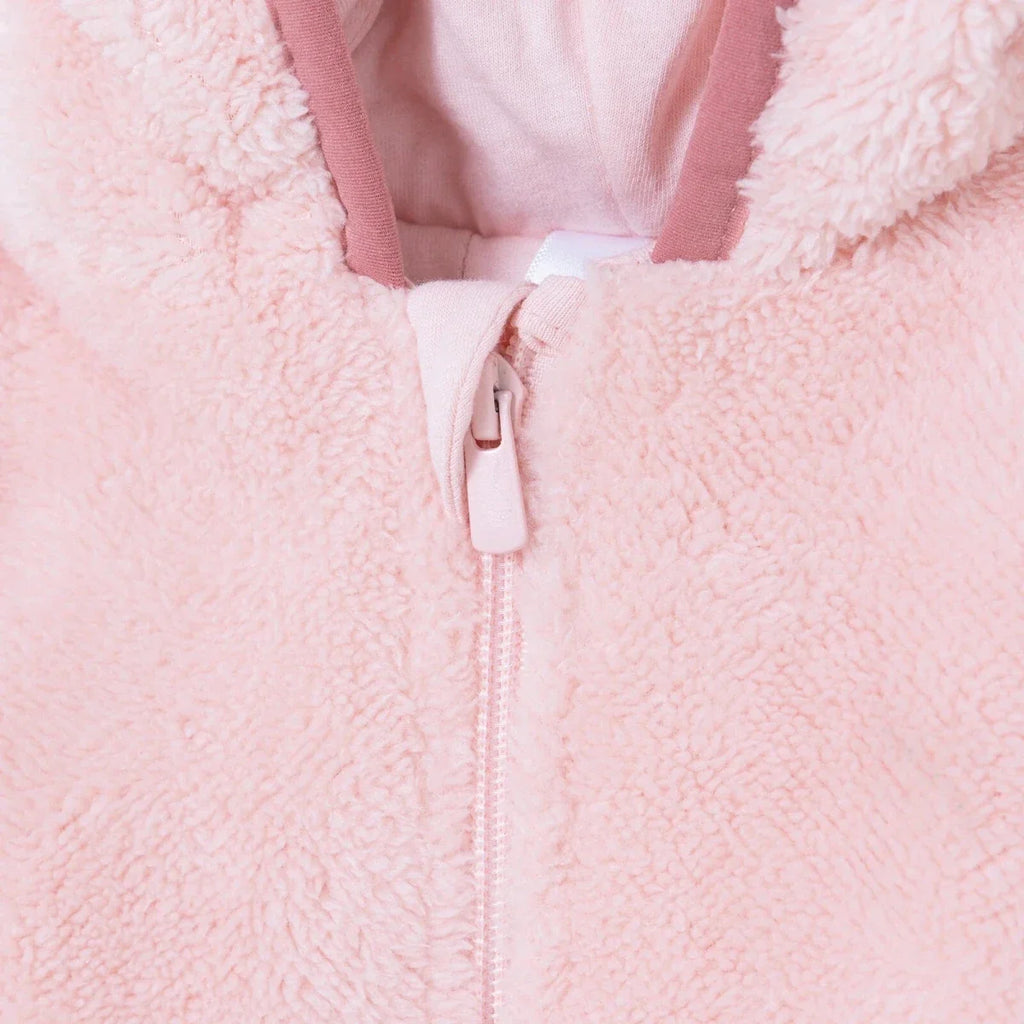Midimod Hooded Zip-Up Soft Fleece Baby Pramsuit (1-3 Months to 12 Months)