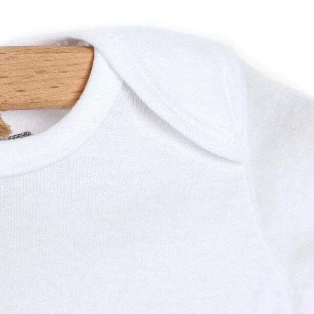 HelloBaby Unisex White Short Sleeve Bodysuits 12 Pack - White