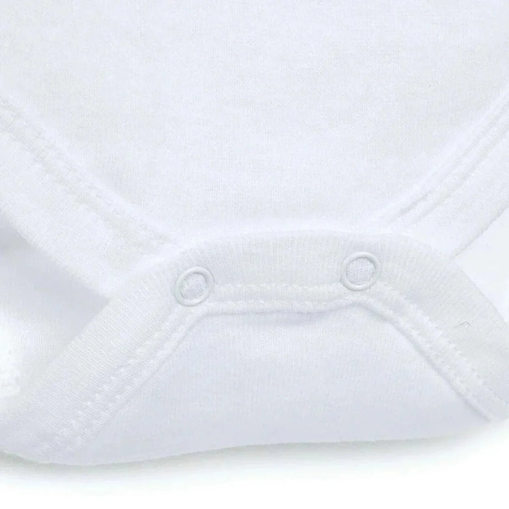 HelloBaby Unisex White Short Sleeve Bodysuits 12 Pack - White