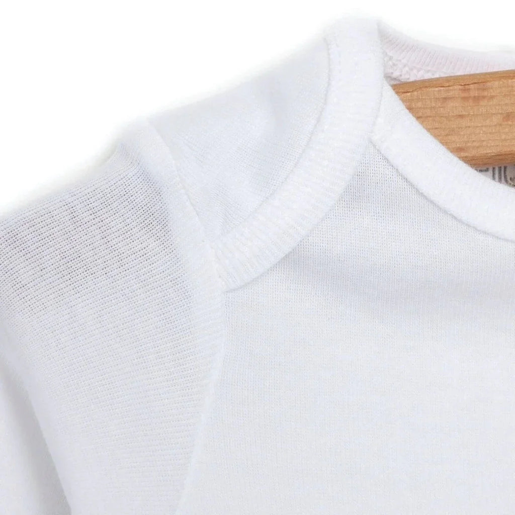 HelloBaby Unisex White Long Sleeve Bodysuits 12 Pack - White