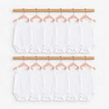 HelloBaby Unisex White Strappy Bodysuits 12 Pack - White