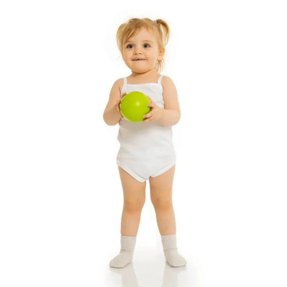 HelloBaby Unisex White Strappy Bodysuits 12 Pack - White