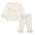 Bebetto Long Sleeve Baby Cardigan & Leggings Set (Newborn to 6-9 Months)