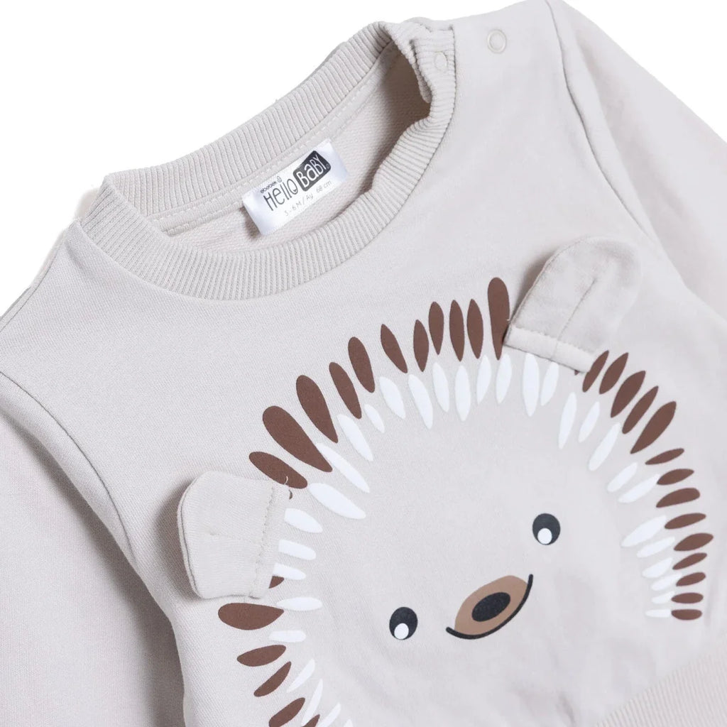HelloBaby Hedgehog Print Baby Sweatshirt (1-3 Months to 12 Months)