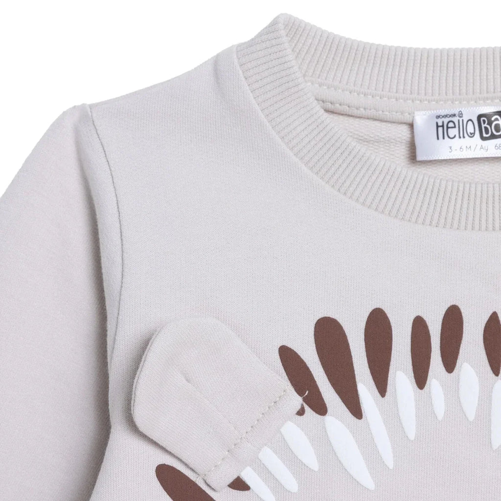HelloBaby Hedgehog Print Baby Sweatshirt (1-3 Months to 12 Months)