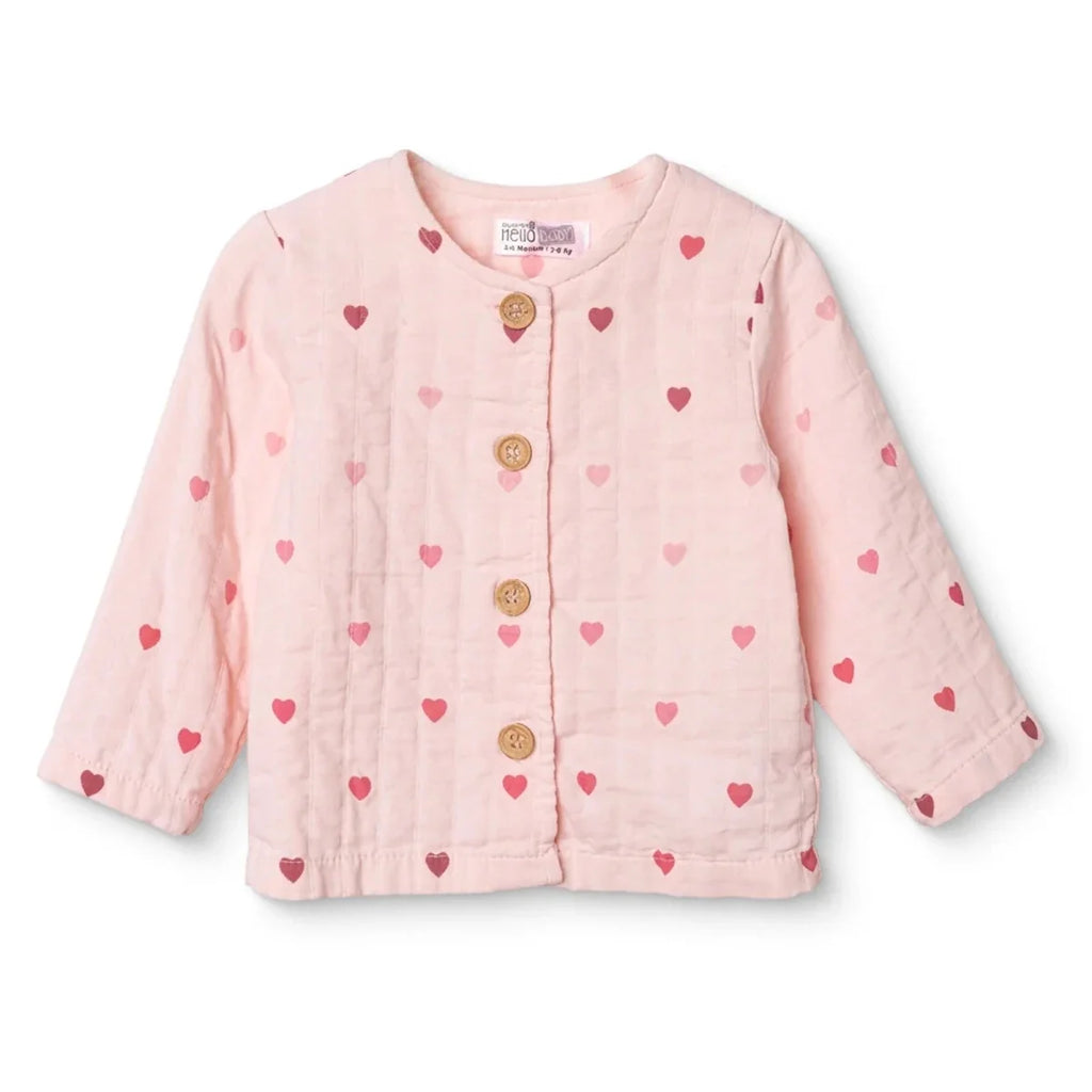 HelloBaby Short Sleeve Muslin Baby Cardigan (1-3 Months to 12 Months)