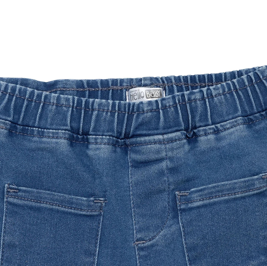 HelloBaby Girls Denim Trousers Buttoned Berry Belle Full Length - Indigo