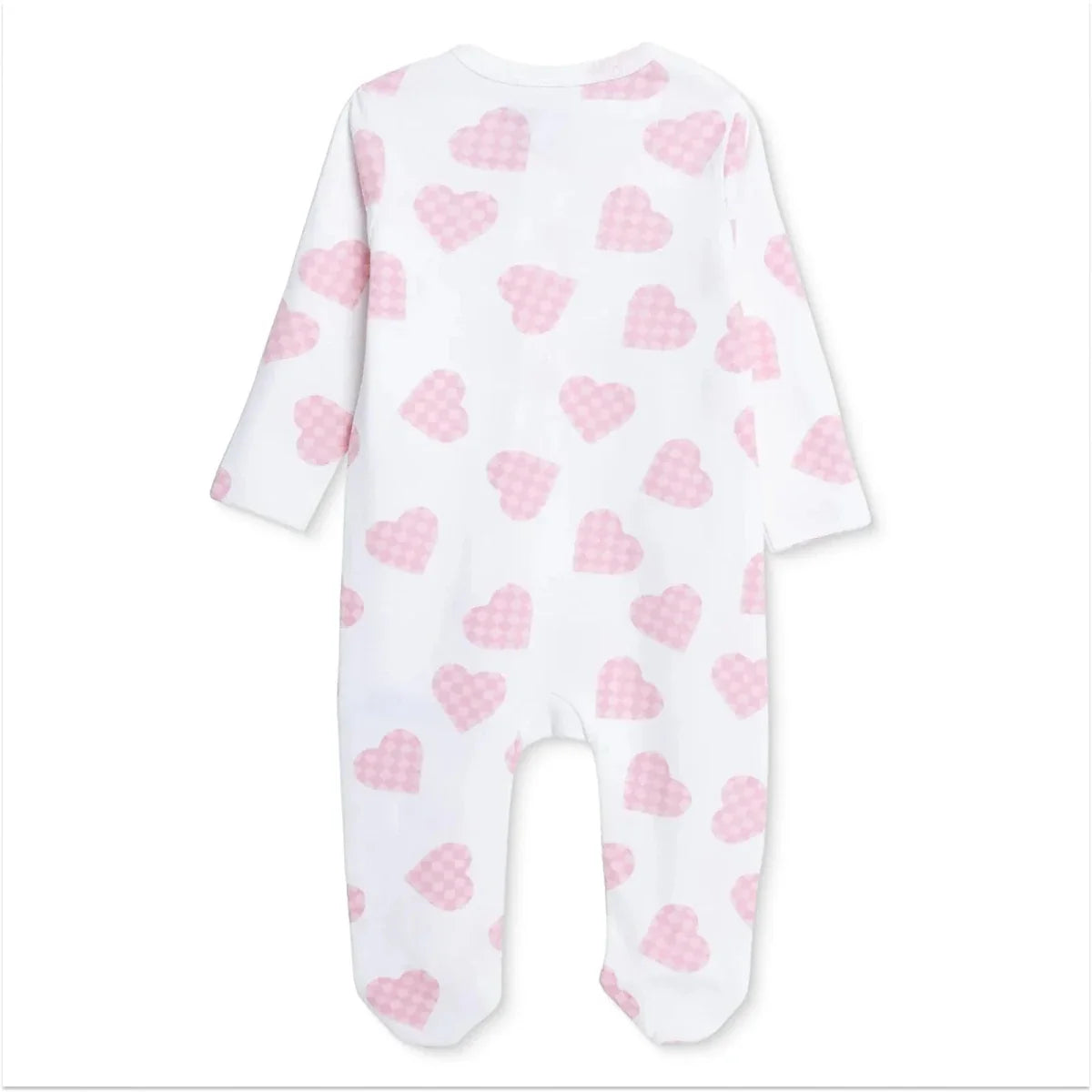 HelloBaby Long Sleeve Baby Sleepsuit with Feet (Newborn to 6-9 Months) - Ecru Printed