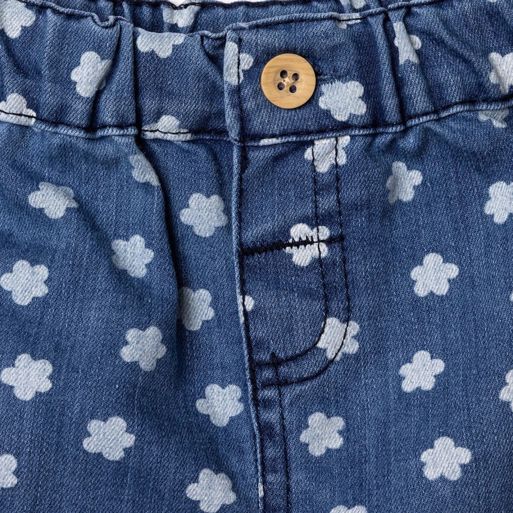 HelloBaby Floral Print Denim Baby Shorts (6-9 Months to 4-5 Years)