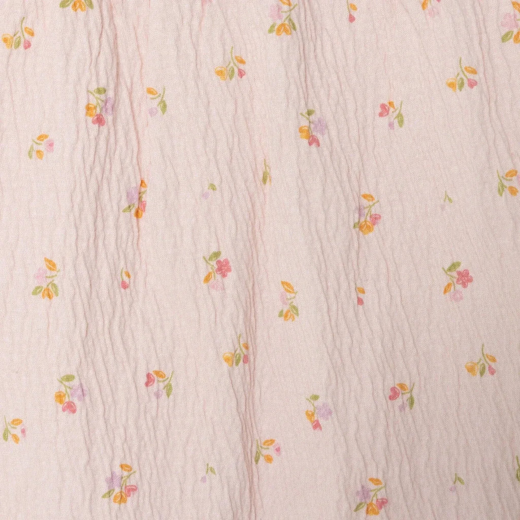 HelloBaby Girls Blouse & Shorts Set Pastel Dreams Crew Neck Full Length Short Sleeve - Pink Printed