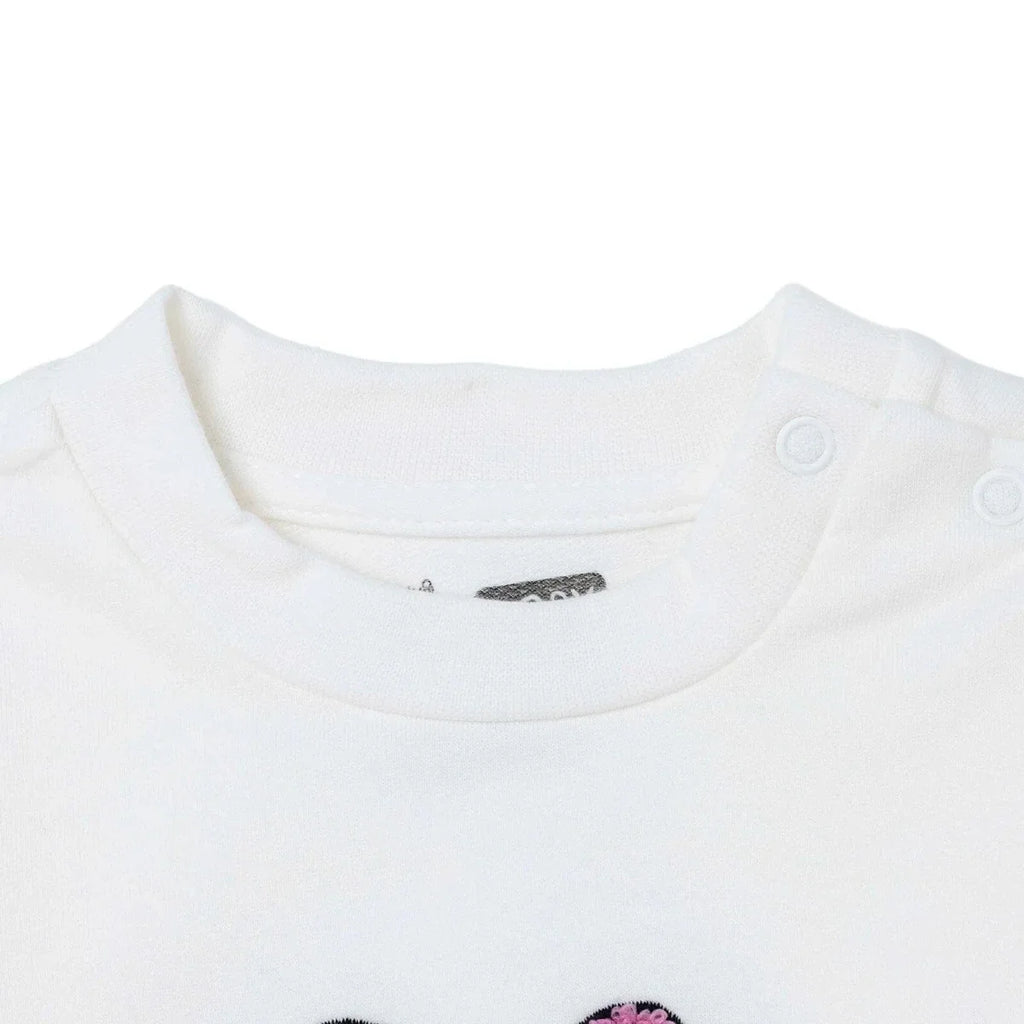 HelloBaby Cherry Print Baby Sweatshirt & Leggings Set (1-3 Months to 12 Months) - Pink