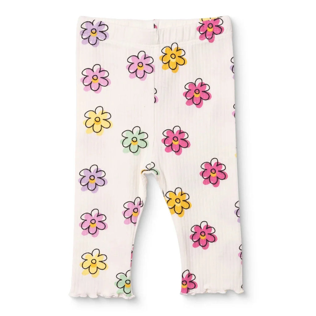 HelloBaby Floral Print Interlock Baby Leggings (1-3 Months to 12 Months)