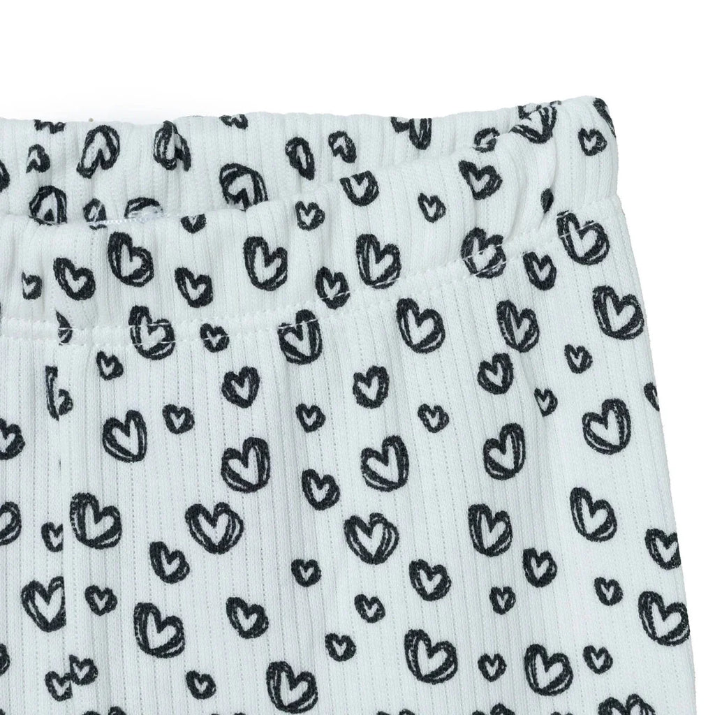 HelloBaby Heart Print Interlock Baby Leggings (1-3 Months to 12 Months)