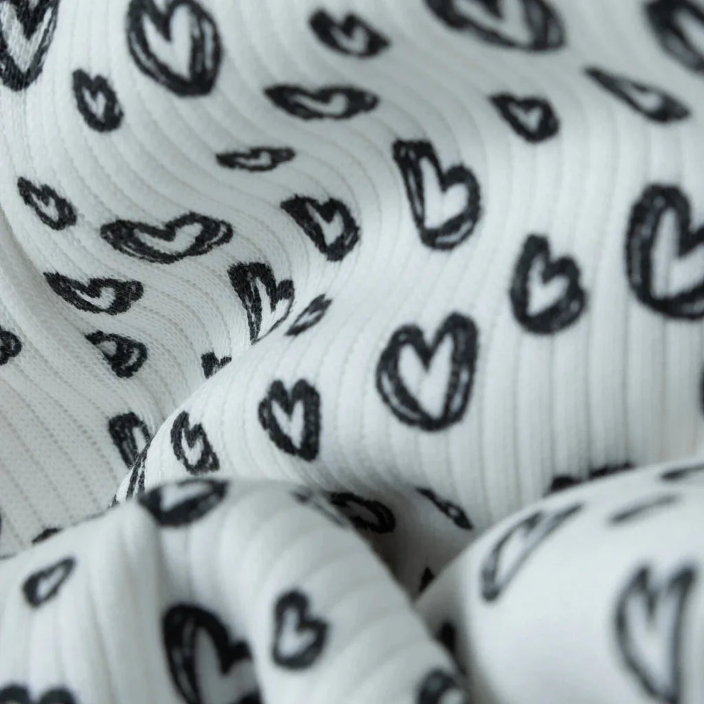 HelloBaby Heart Print Interlock Baby Leggings (1-3 Months to 12 Months)