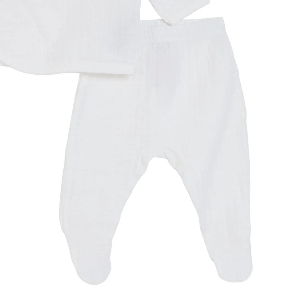HelloBaby 5 Piece "Little One" Slogan Muslin Baby Hospital Bag Set on a Hanger (Newborn)