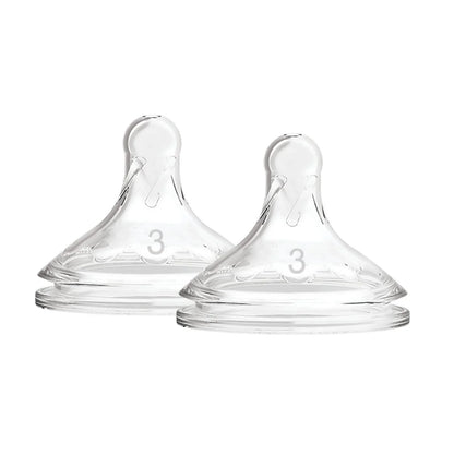 Dr. Brown's Options+ Baby Bottle Teats Level 3 Wide Neck 6+ months Pack of 2