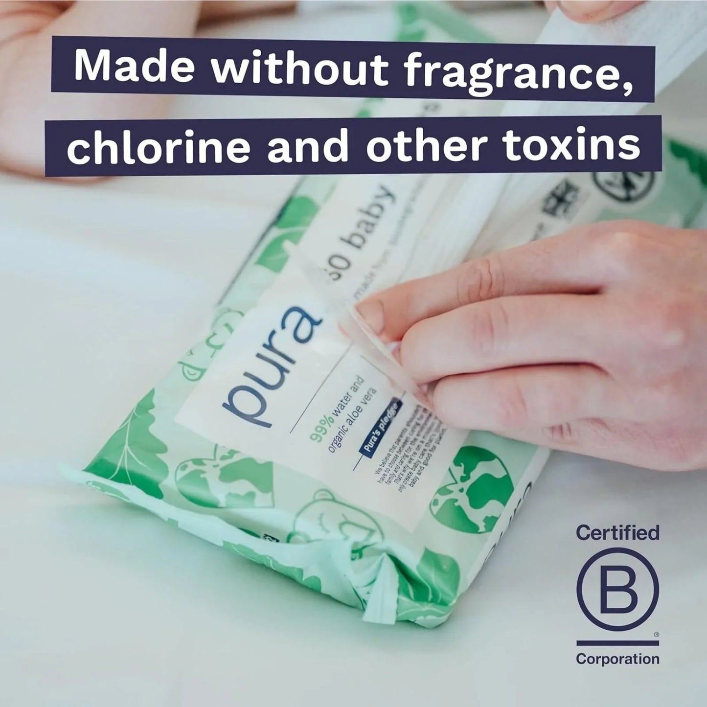 Pura Wipes Non-flushable 18x60 pcs