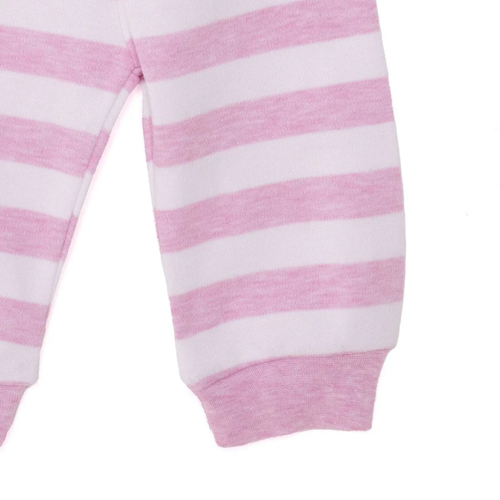 HelloBaby Unisex Sweatshirt-Footless Bottom - Light Pink