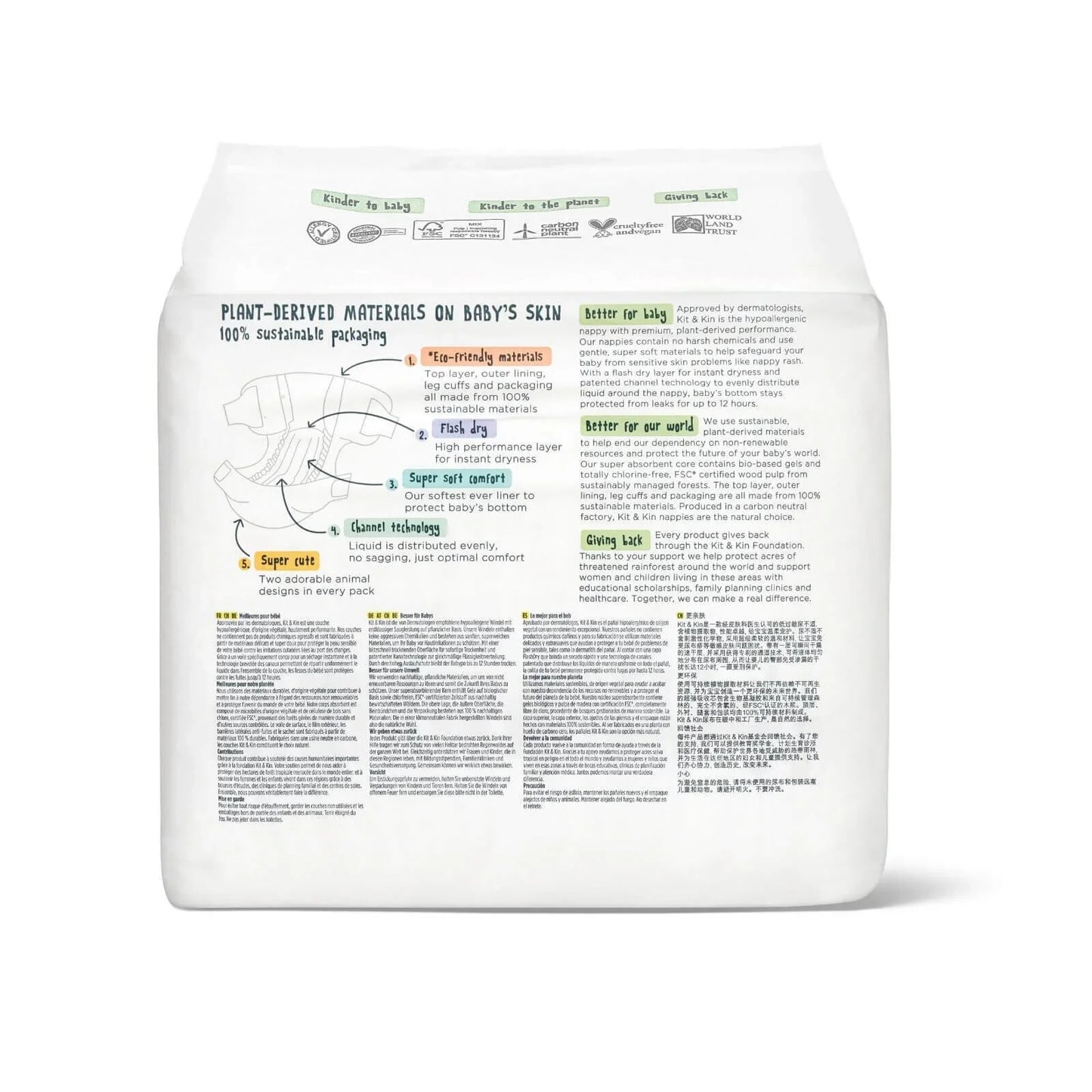 Kit & Kin Nappies Size 3 - 32 nappies