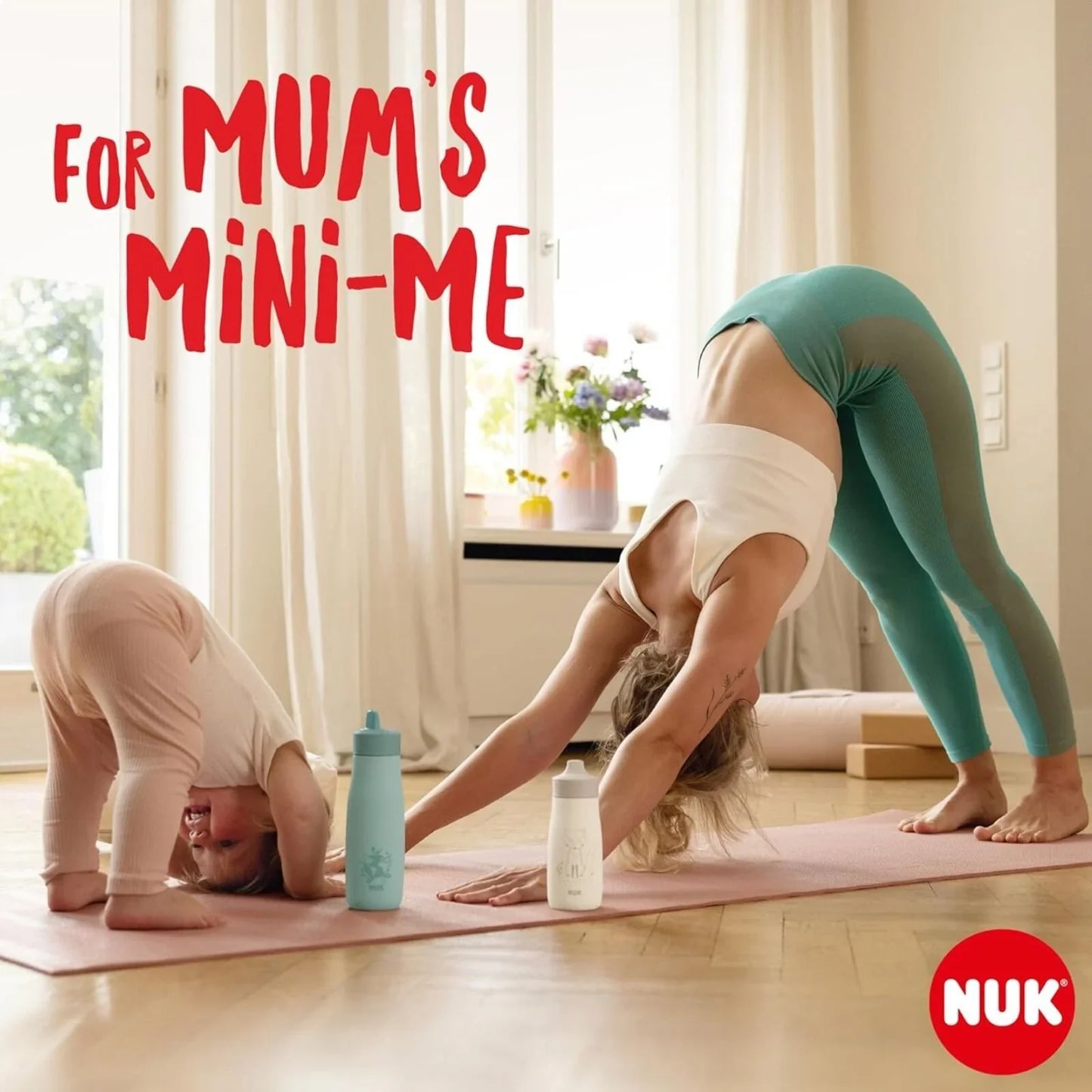 NUK Mini-Mee Flip Cup with 2-in-1 Cup 12+ months 450ml - Purple