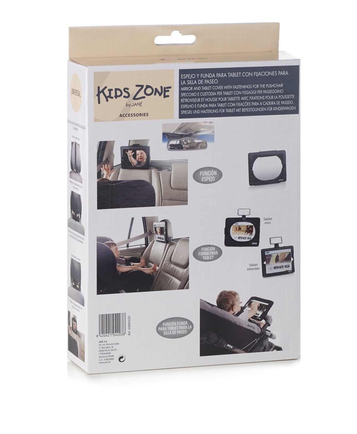 Tablet + Safety Mirror Backseat Car Mirror & Universal Tablet Holder