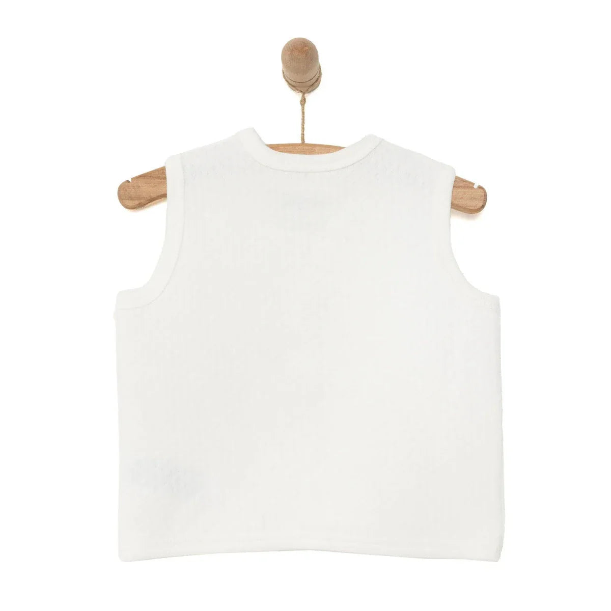 HelloBaby Girl Quilted Vest - Ecru